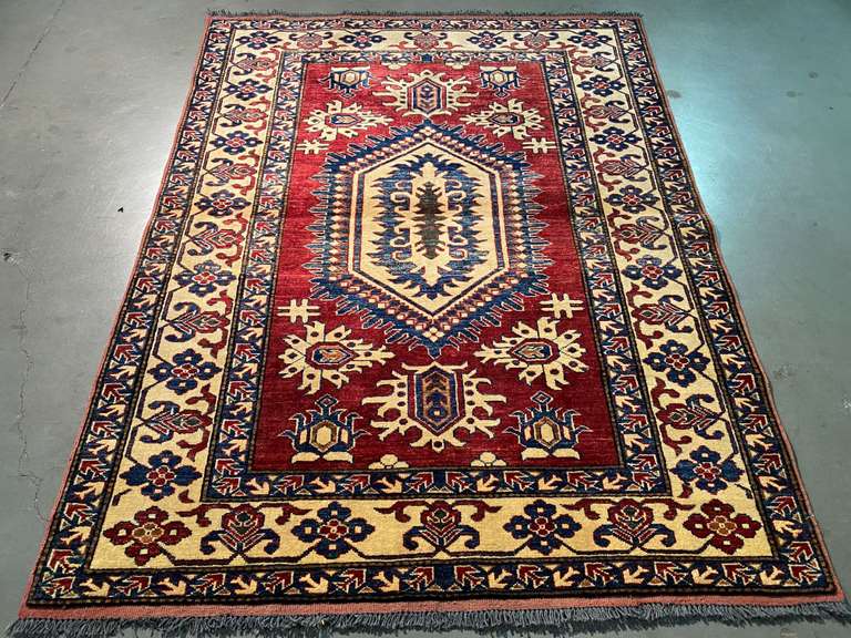 STUNNING FINE KAZAK RUG 4X5