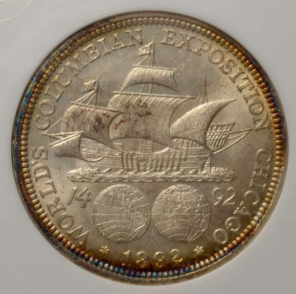 1892 Columbian Commemorative Half Dollar ANACS MS60