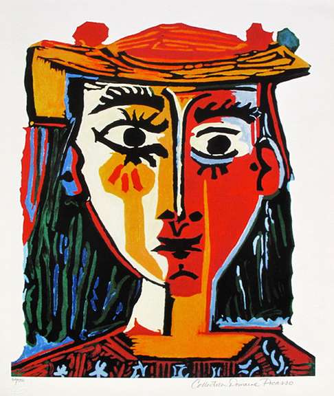 Pablo Picasso, Bust of a Woman ith a Hat