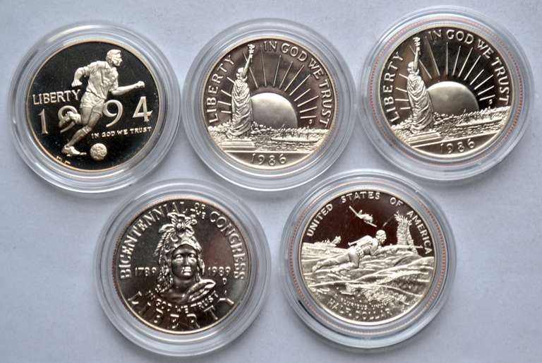 6 Proof Commemerotive US Clad Halves