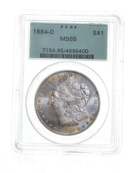 MS65 1884-O Morgan Silver Dollar - Graded PCGS