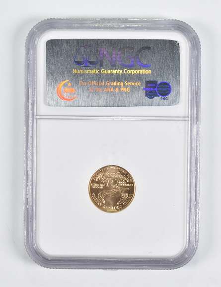 MS70 2005 $5 American Gold Eagle 1/10 Oz. .999 Fine Gold NGC