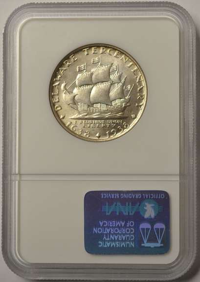 1936 Delaware Commemorative Half Dollar NGC MS65