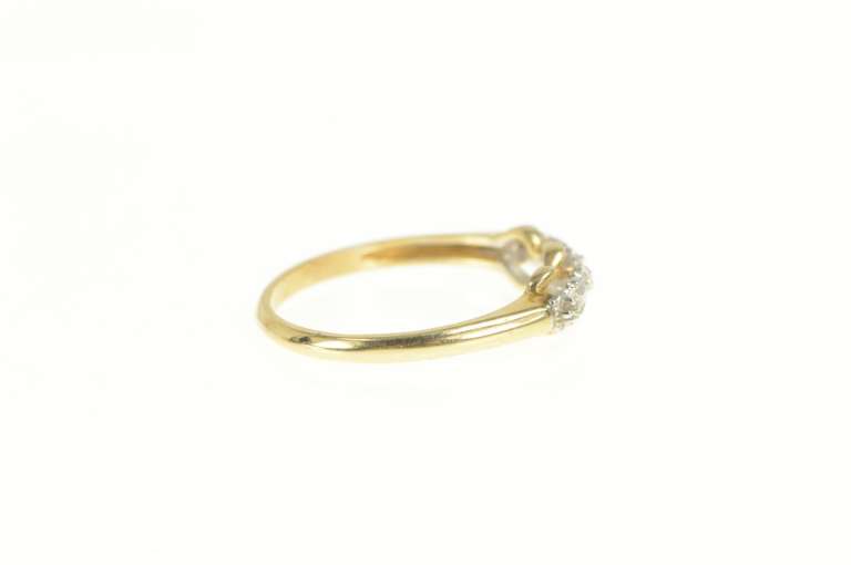 14K Yellow Gold Vintage NOS 1950's Wedding Band Setting Ring