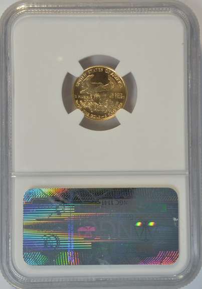 NGC MS70 graded better date 1999 $5 American Gold Eagle coin