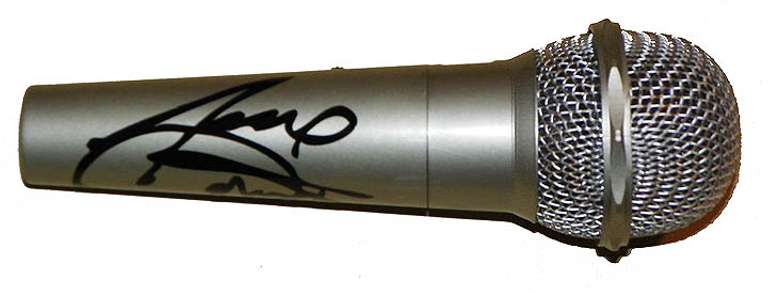 Janet Jackson Autographed Facsimile Signed Microphone