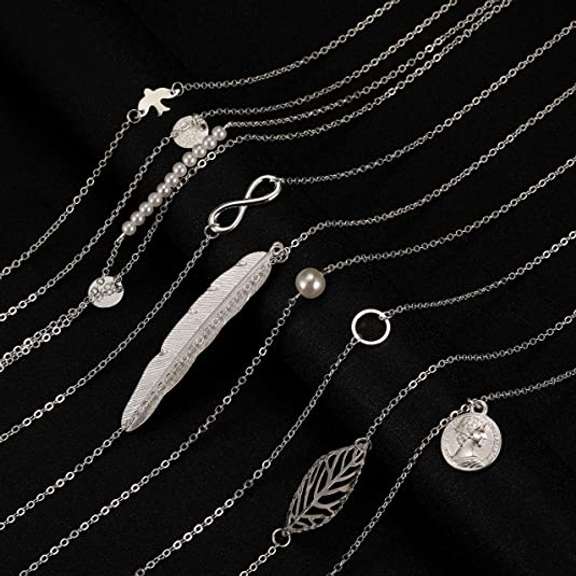16 Pcs Variety Fashion Necklaces
