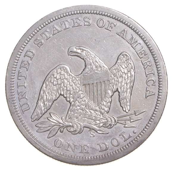 1859-S Seated Liberty Silver Dollar