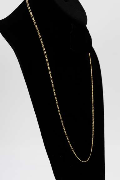 10k Gold 2mm Mariner Chain Necklace 26 Inches