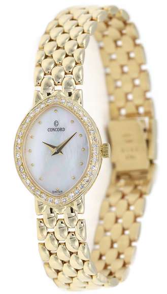 Concord Les Palais Mother of Pearl Dial 18MM Quartz Ladies Watch