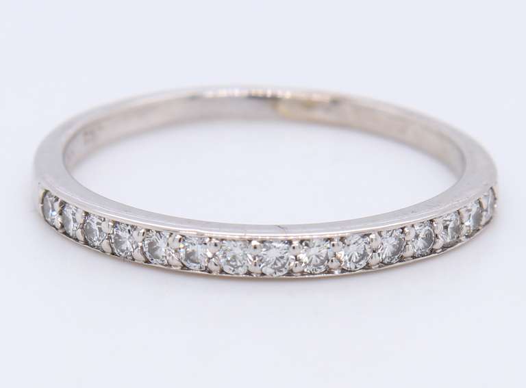 Sparkling White Gold Hearts on Fire Signature Diamond Band