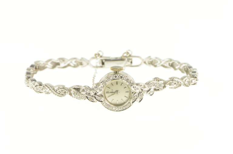 Kelbert Art Deco Diamond Floral Ladies Women's Watch