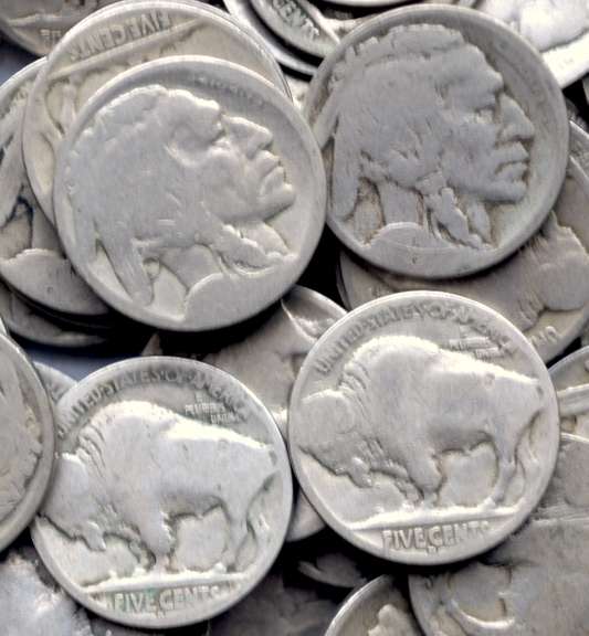 200 Plus No Date Buffalo Nickels