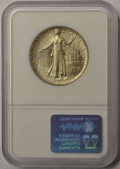 1936 Lynchburg Commemorative Half Dollar NGC MS65