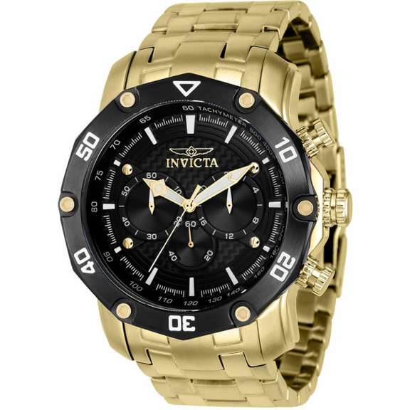 Invicta Black Dial Chronograph, New In Box.