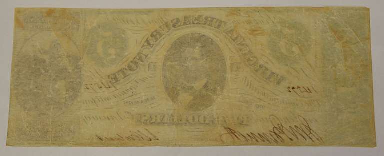 May 13th 1862 $5 Virginia Treasury Note, Circulated.