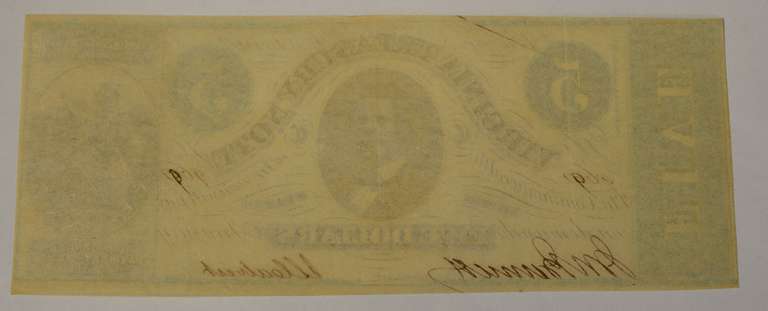 May 13th 1862 $5 Virginia Treasury Note, Circulated.