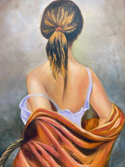 Zohreh Khaleghi Original Oil on Canvas