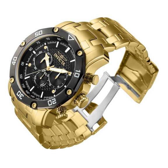 Invicta Black Dial Chronograph, New In Box.