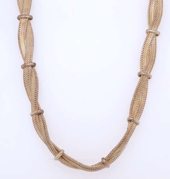 Vintage 925 Sterling Silver Twisted Necklace