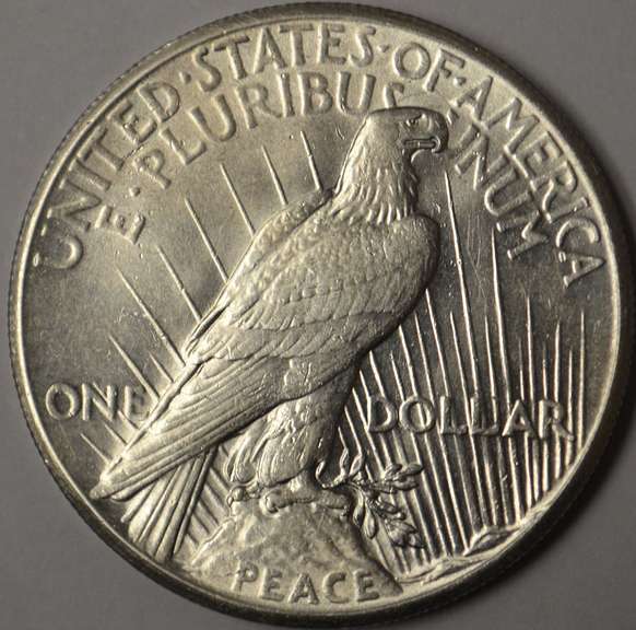 1927 Peace Silver Dollar Better Date, AU.