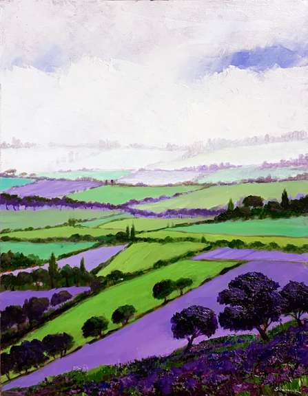 Siamak Etemadi Original Oil on Canvas "Italy"