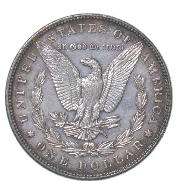 1896 Morgan Silver Dollar Crazy Color