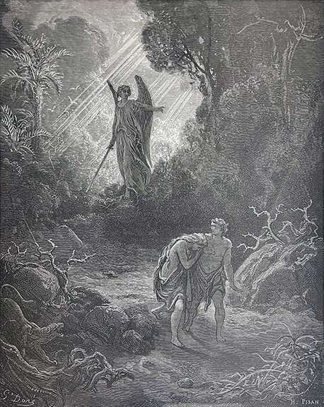 Gustav Dore, The Expulsion from the Garden