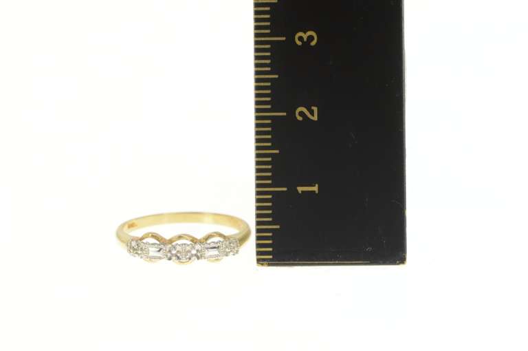 14K Yellow Gold Vintage NOS 1950's Wedding Band Setting Ring