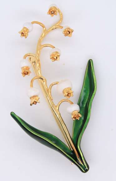 925 Sterling Silver Signed Enamel Pamagranate Brooch