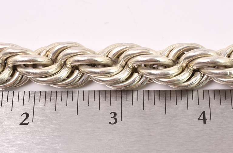 Heavy Link Sterling Silver Bracelet