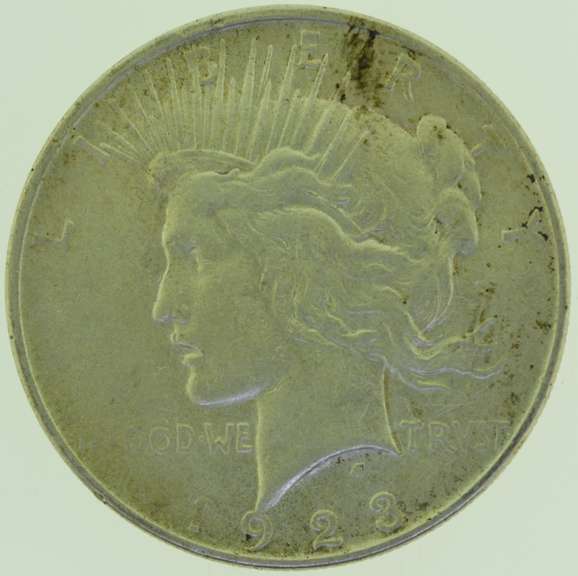 1923 $1 Silver Peace Dollar Coin