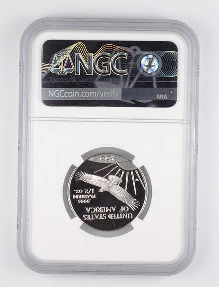 PF70 UCAM 1997-W $50 American Platinum Eagle 1/2 Oz Platinum - NGC