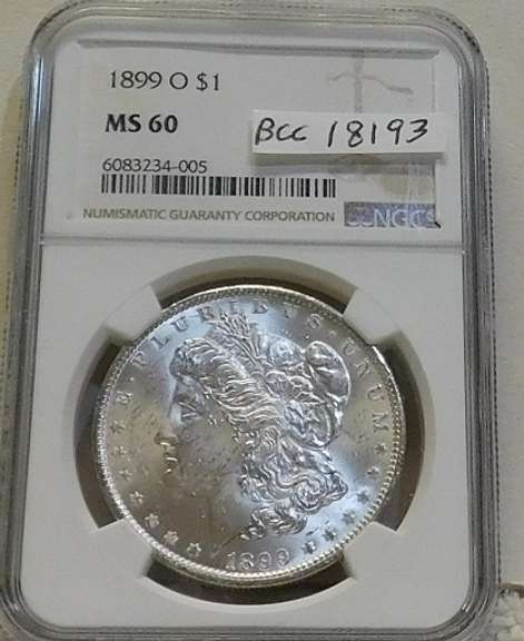 1899-O Morgan Dol NGC MS-60