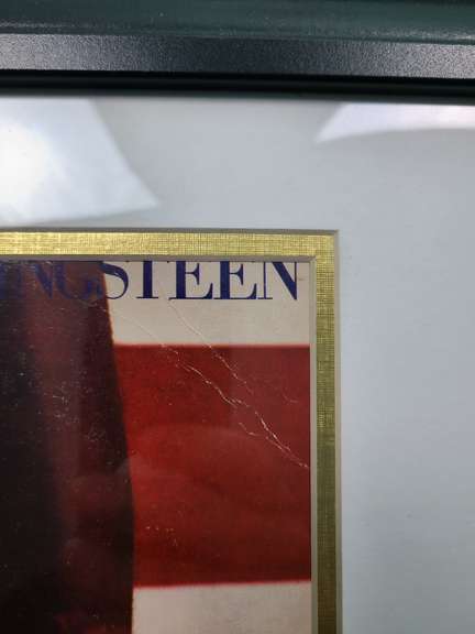 Bruce Springsteen Autographed Framed Born In The USA Album LP