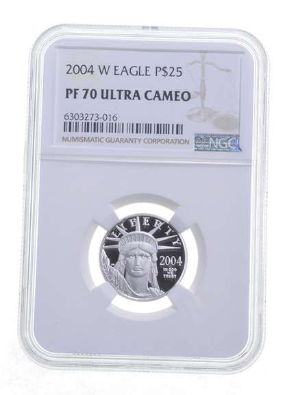 PF70 UCAM 2004-W $25 American Platinum Eagle - Graded NGC