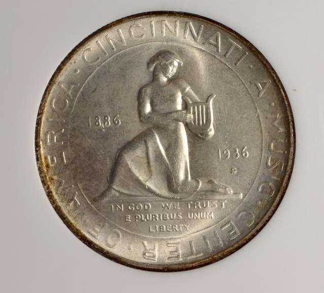 1936-S Cincinnati Commemorative Half Dollar NGC MS64