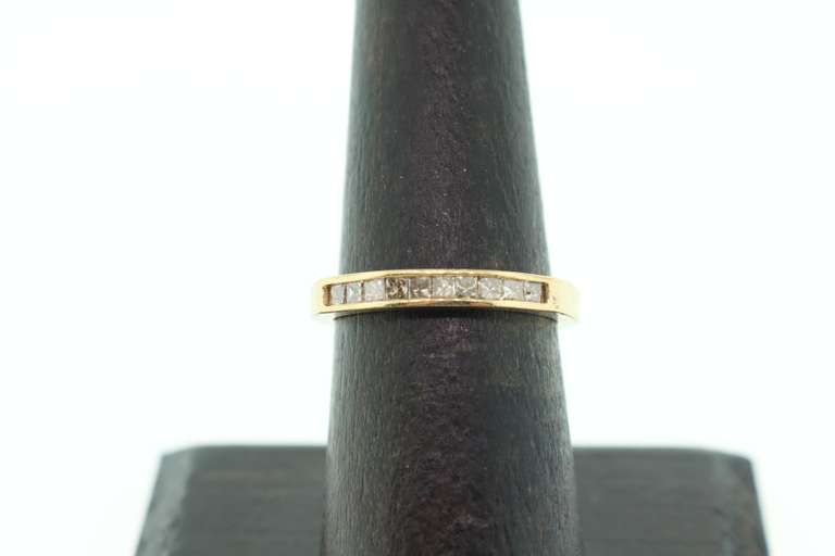 14K GOLD AND DIAMOND BAND