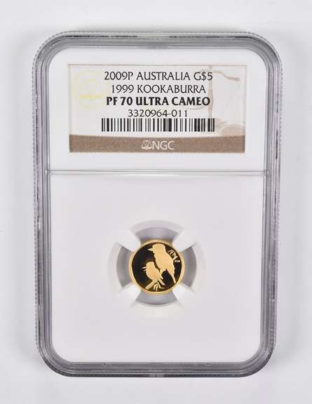PF70 UCAM 2009-P Australia $5 Gold 1999 Kookaburra NGC
