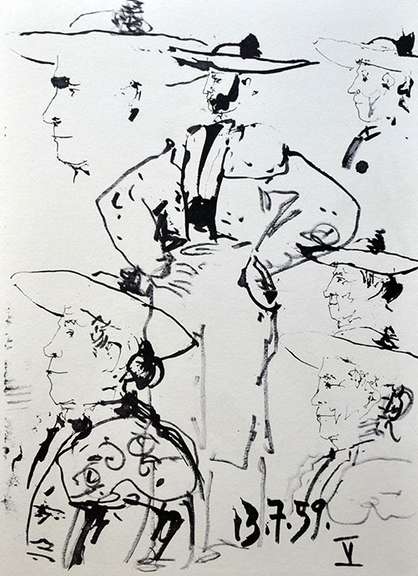 Pablo Picasso 'Toros y Toreros' Lithograph Circa 1961