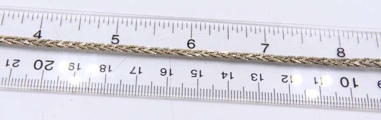Set of Vintage 925 Sterling Silver Twisted Necklace and Matching Bracelet