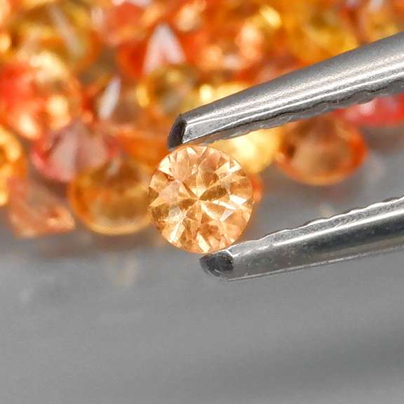 Awesome 3.19ct diamond cut Songean Sapphire set