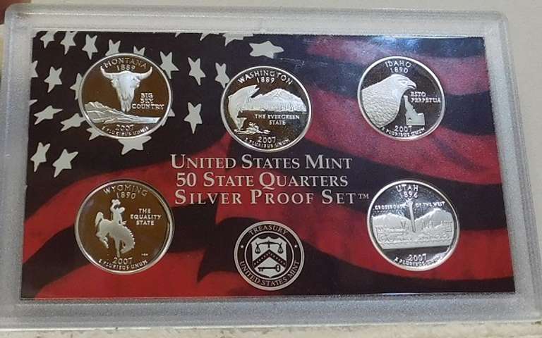 2007 Silver PROOF Quarters Set