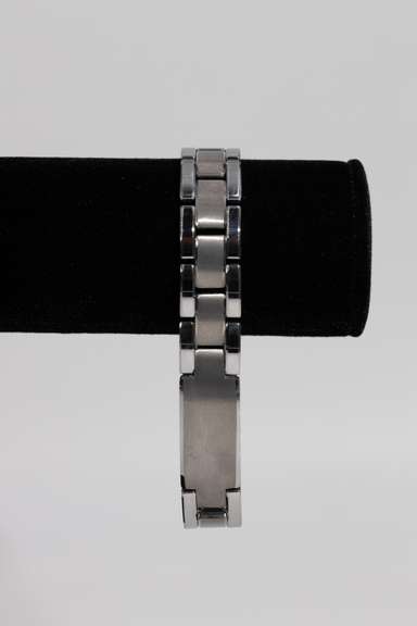 14mm Tungsten Carbide Two Tone Bracelet 8.5 Inches