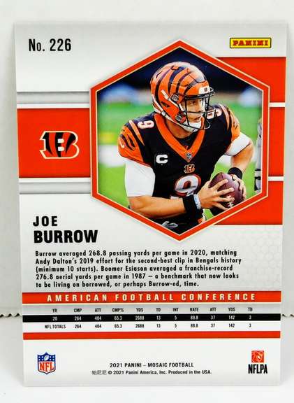 Joe Burrow 2021 Panini Football Card