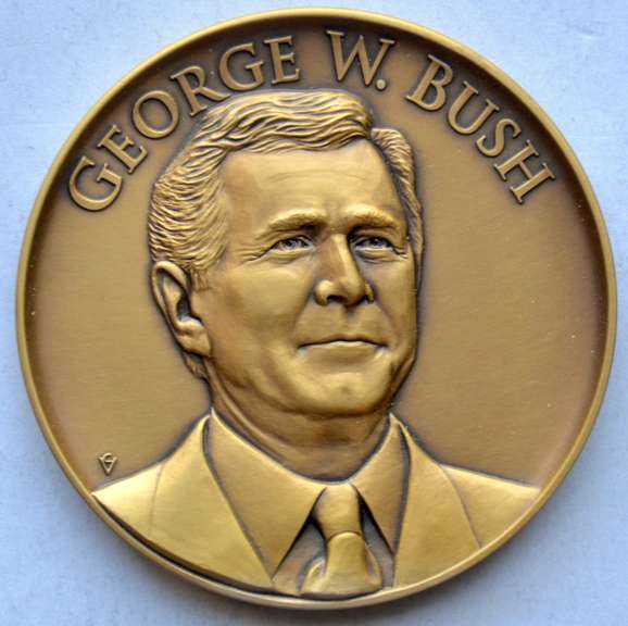Official Geo Bush 2001 Bronze Official Inaugural Medal