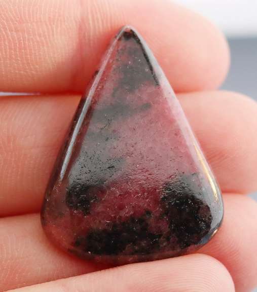 Awesome 35.09ct Argentinian Rhodonite cabochon