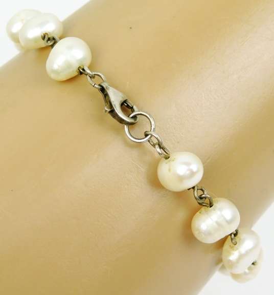 Sterling Freshwater Pearls Bracelet