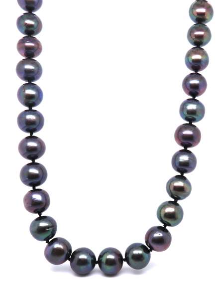 Black Fresh Water Pearl Necklace