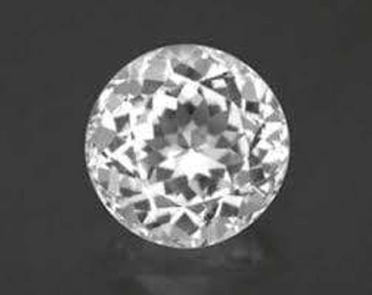 2.5MM ROUND WHITE TOPAZ LOOSE GEMSTONE